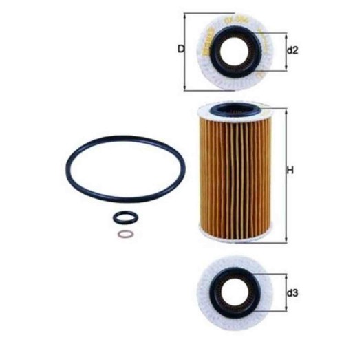 Filtro olio 384d knecht - filtro, per