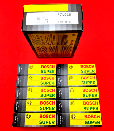 10x bosch candele f7ldcr - 10x,